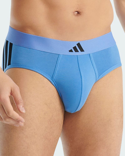 Pack of 2 briefs Adidas Active Flex Cotton (Bleu/Noir)