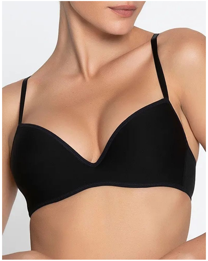 Padded strapless bra Lise Charmel Sensation Plaisir (Black)
