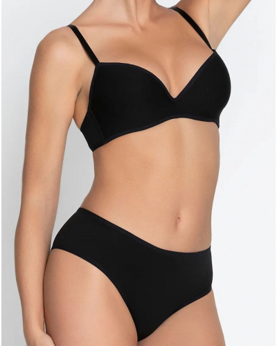 Padded strapless bra Lise Charmel Sensation Plaisir (Black)