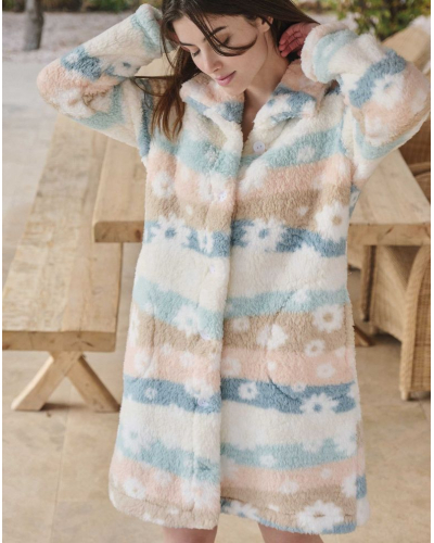 Dressing gown buttoned Massana (Multicolore)