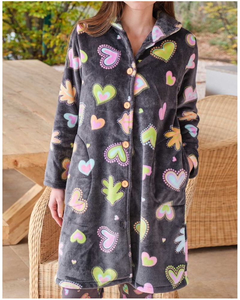Robe de chambre polaire Massana (Multicolore)