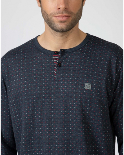 Pyjama long Massana (Imprimé Bleu)