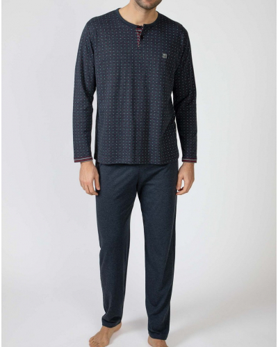 Long pyjamas Massana (Imprimé Bleu)