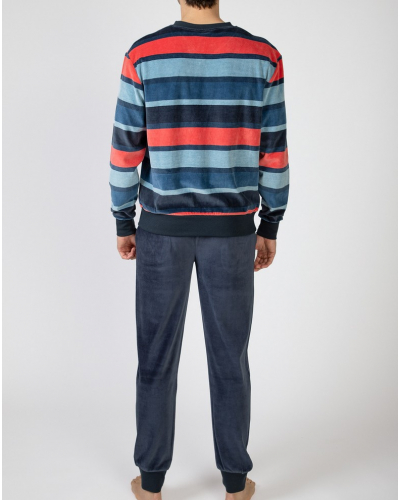 Pyjama en coton et velours Massana (Multicolore)