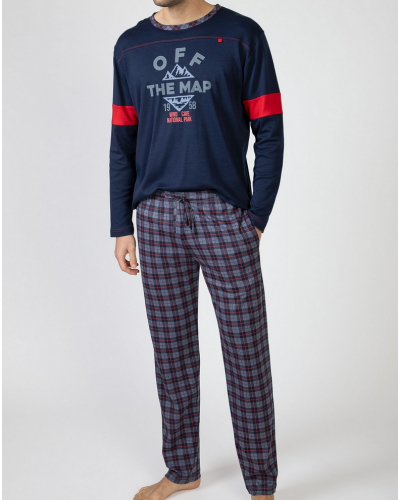 Pyjama long 100% coton Massana (Multicolore)