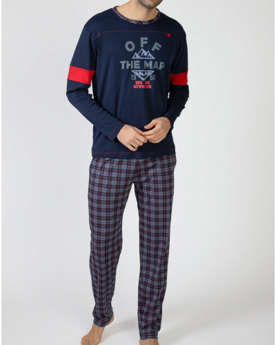 Pyjama long 100% coton Massana (Multicolore)