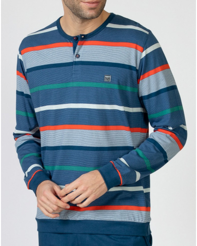 Pijama largo 100% algodón Massana (Multicolore)