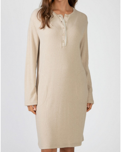 Camisa de manga larga Massana (Beige)