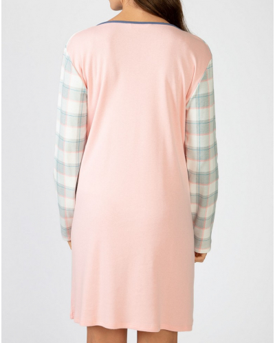 Long-sleeved cotton nightdress Massana (Multicolor)