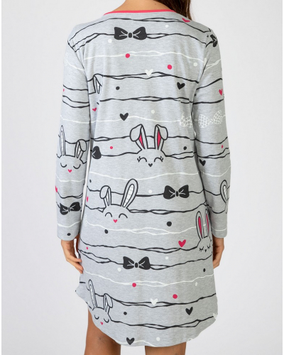 Long-sleeved bunny Massana (Imprimé Gris)