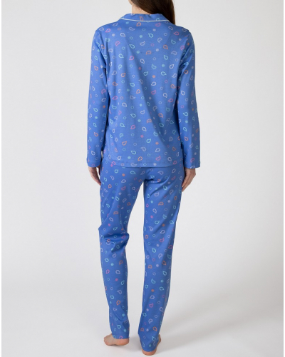 Pyjama ouvert 100% coton Massana (Multicolore)