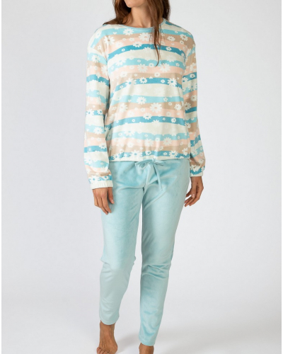 Pyjama long micropolaire Massana (Multicolore)