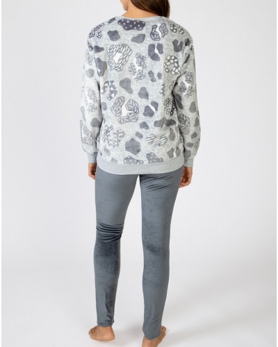 Pyjama long polaire Massana (Multicolore)