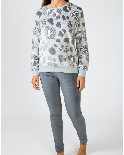 Pyjama long polaire Massana (Multicolore)