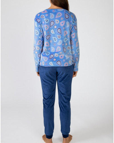 Long micropolar pyjamas Massana (Multicolore)