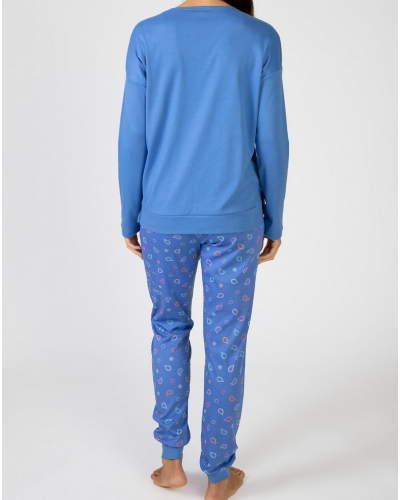 Pijama largo micropolar 100% algodón Massana (Multicolore)