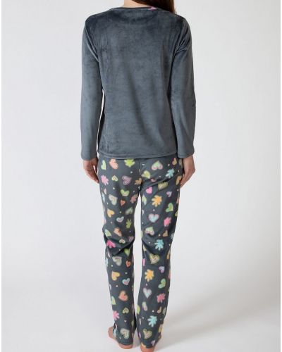 Pyjama long micropolaire Massana (Multicolore)