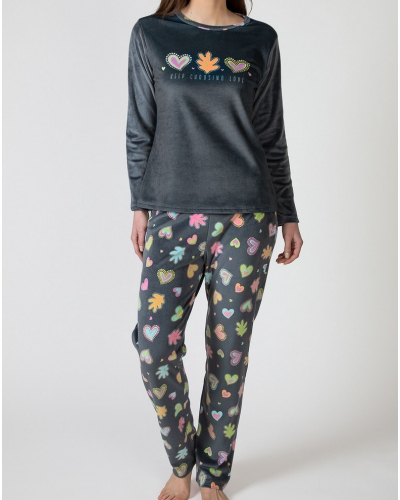 Pyjama long micropolaire Massana (Multicolore)