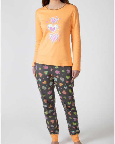Pyjama long 100% coton Massana (Multicolore)