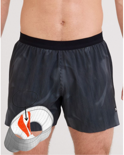 Running shorts Saxx Sport Race Pace 2N1 (Smoke Camo/Dark Charcoal)