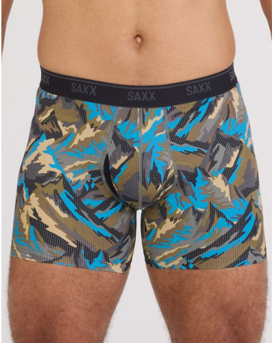 Boxer à braguette Saxx Sport Quest Quick Dry Mesh (Prism Peaks/Cargo Grey)