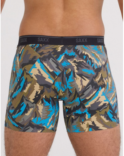Bóxer con mosca Saxx Sport Quest Quick Dry Mesh (Prism Peaks/Cargo Grey)