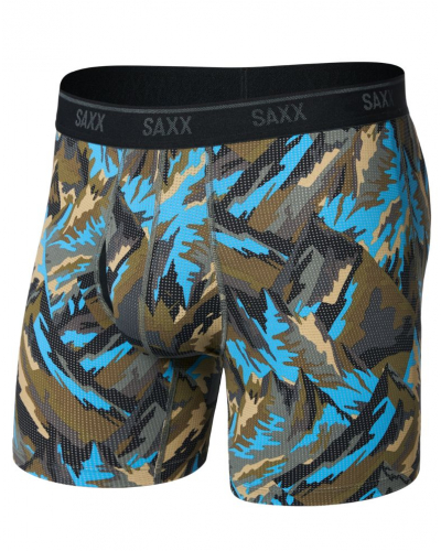 Boxer à braguette Saxx Sport Quest Quick Dry Mesh (Prism Peaks/Cargo Grey)