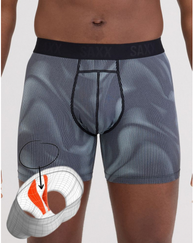 Boxer de compression léger Saxx Smooth Flex (Smoke Camo/Deep Navy)
