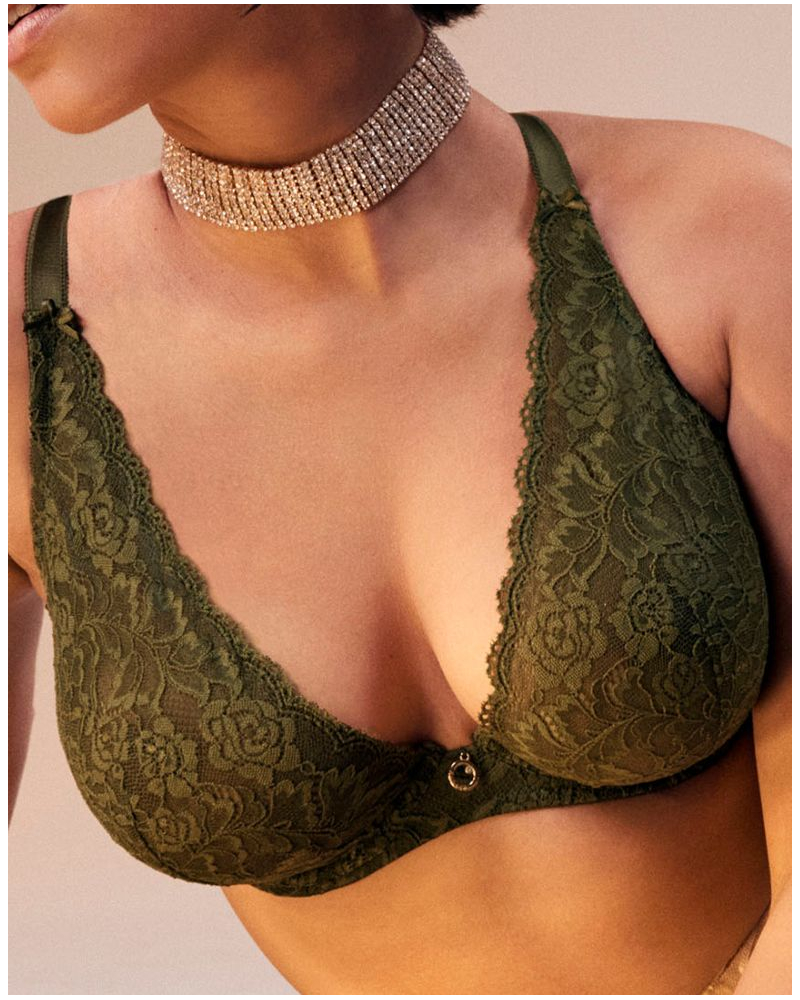 Triangle bra Aubade Rosessence (Moss)