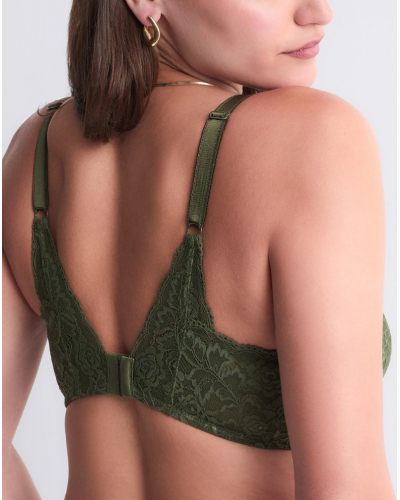 Soutien-gorge plunge foulard Aubade Rosessence (Moss)