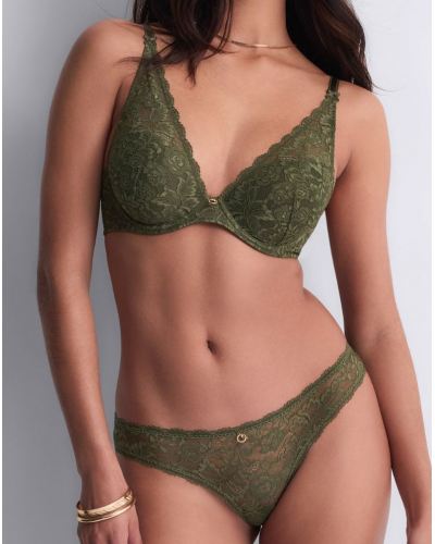 Sujetador foulard plunge Aubade Rosessence (Moss)