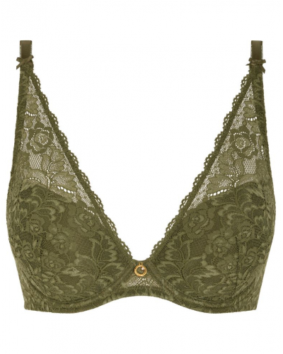 Plunge scarf bra Aubade Rosessence (Moss)