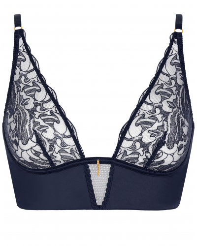 Triangle bra Aubade Satin Memories (Deep Sea)