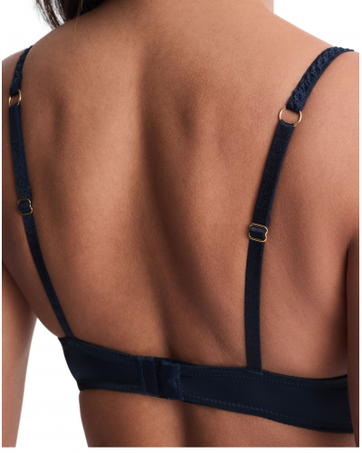 Soutien-gorge triangle armatures Aubade Satin Memories (Deep Sea)