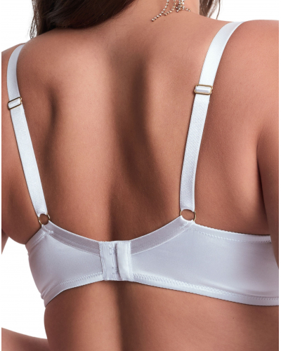 Underwired corbeille bra Aubade Satin Memories (Arctic Blue)