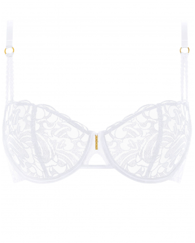 Underwired corbeille bra Aubade Satin Memories (Arctic Blue)