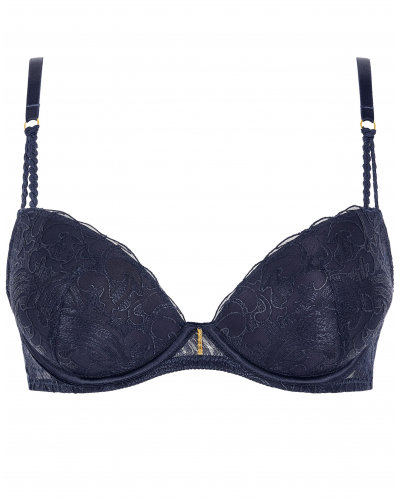 Plunge cup bra Aubade Satin Memories (Deep Sea)