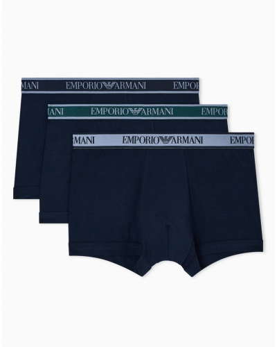 Lot de 3 Shorty Emporio Armani Core Logoband (Armani Blue)