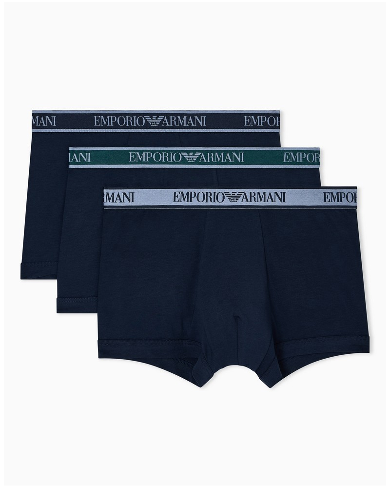 Juego de 3 Shorty Emporio Armani Core Logoband (Armani Blue)