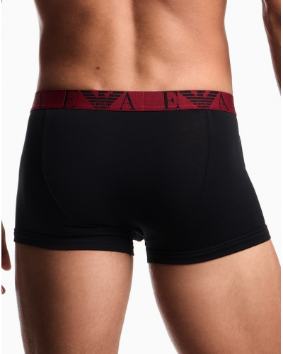 Lot de 3 shortys Emporio Armani Bold Monogram (Noir)