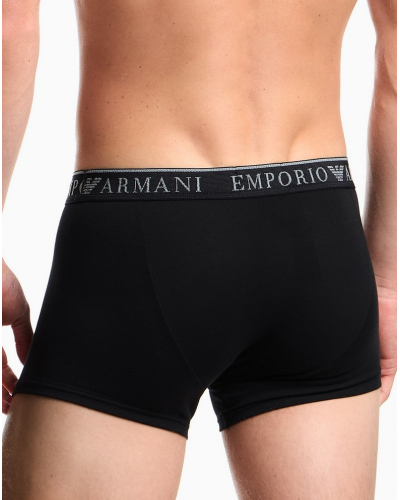 Paquete de 2 shortys Emporio Armani Endurance (Negro)
