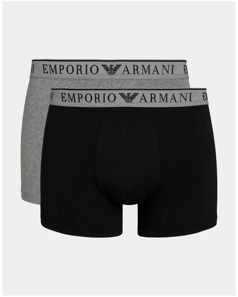 Pack of 2 trunks Emporio Armani Endurance (Black/Melange Grey)