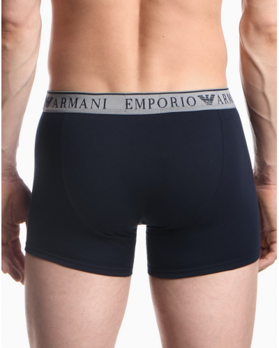 Lot de 2 shortys Emporio Armani Endurance (Melange Grey/Armani Blue)