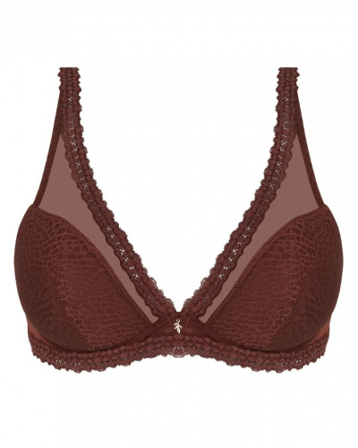 Plunge half foam bra Antigel Exquise en Dentelle (Cappuccino)