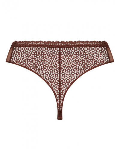 Tanga Antigel Exquise en Dentelle (Cappuccino)