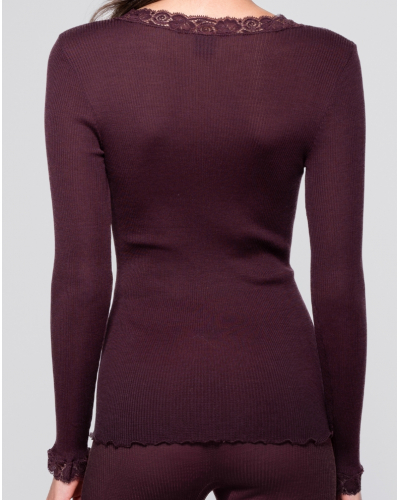 Top de manga largalana y seda Leavers Oscalito 3404 (Cherry)