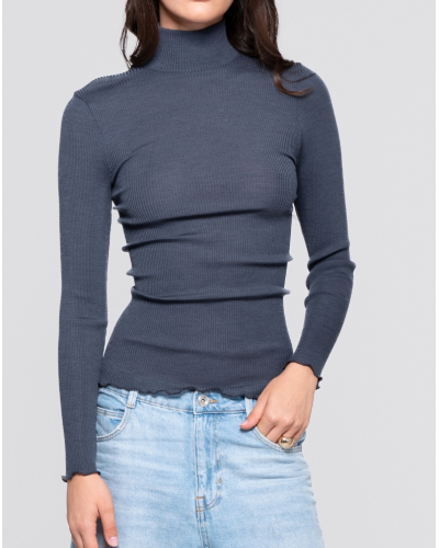 Pull col cheminée laine et soie Oscalito 3429 (Tempesta)