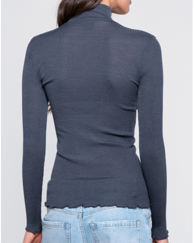 Pull col cheminée laine et soie Oscalito 3429 (Tempesta)