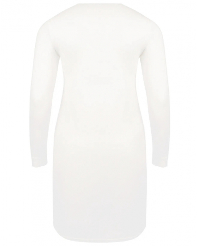 Nuisette manches longues col en V Antigel Simply Perfect (Nacre)