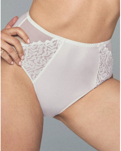 Culotte taille haute Louisa Bracq Electric Waves (Nacre)